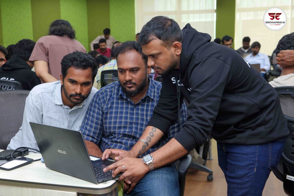 Students working on laptops in classroom environment