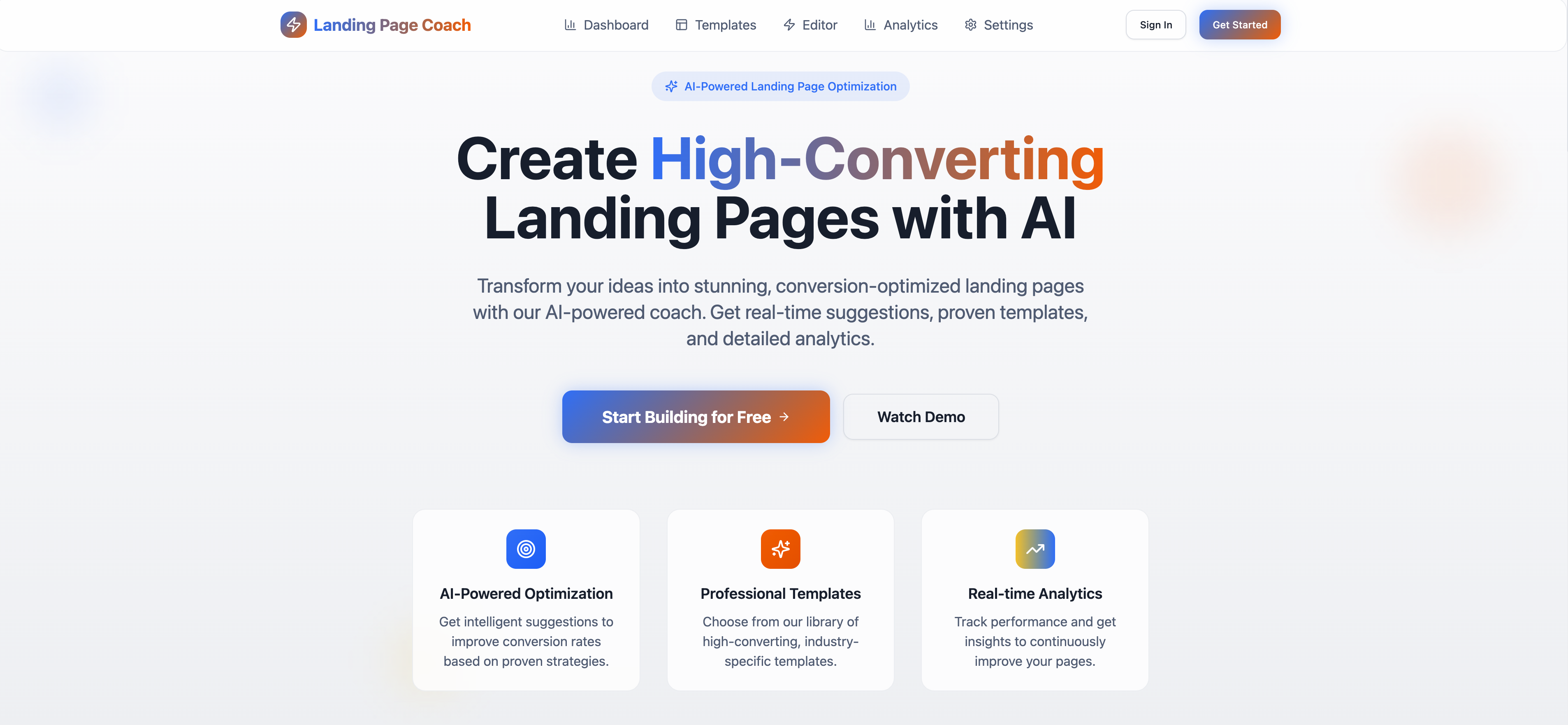 Landing Page Coach